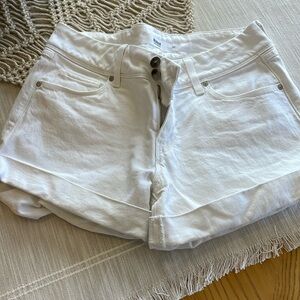 White Hudson Denim Shorts